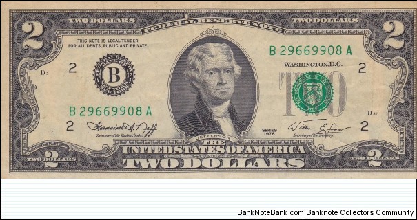 Two Dollars Banknote