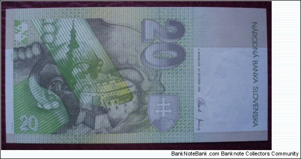 Banknote from Slovakia year 2006