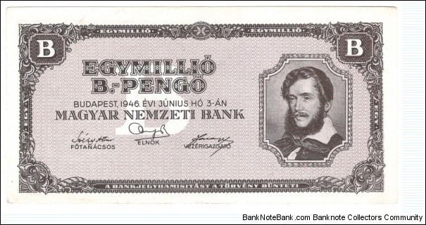 1.000.000 B-Pengo(1946) Banknote