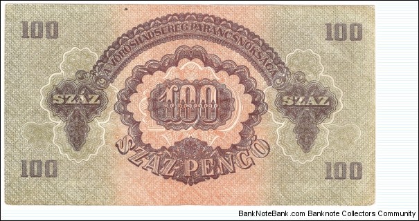 Banknote from Hungary year 1944