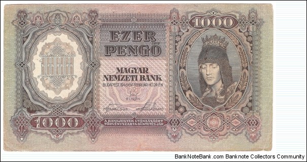 1000 Pengo(1943) Banknote