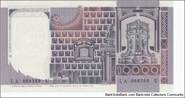 Banknote from Italy year 1978