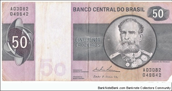 50 Cruzeiros(1970) Banknote