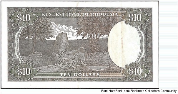 Banknote from Rhodesia year 1979