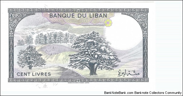 Banknote from Lebanon year 1988