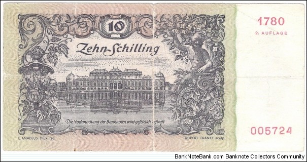 Banknote from Austria year 1950