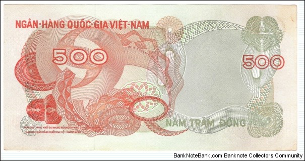 Banknote from Vietnam year 1970