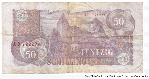 Banknote from Austria year 1962