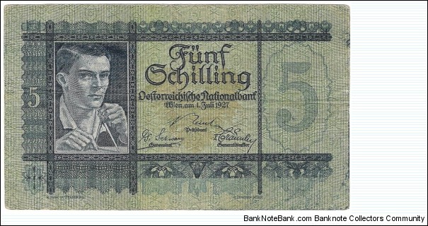 5 Schilling(1927) Banknote