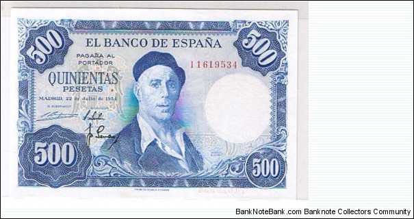 500PESETAS Banknote