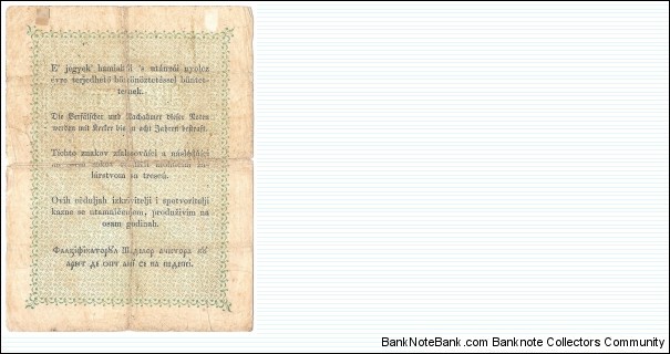 Banknote from Hungary year 1848