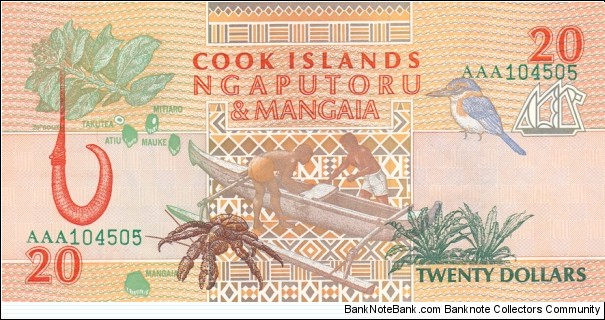 Banknote from Cook Islands year 1992