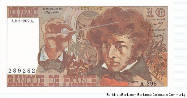 France P150c (10 francs 2/6-1977) Banknote