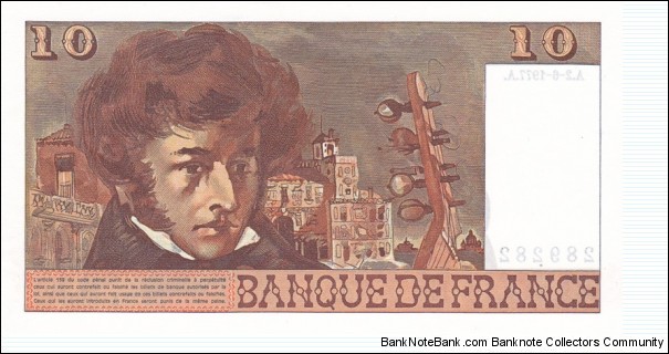 Banknote from France year 1977