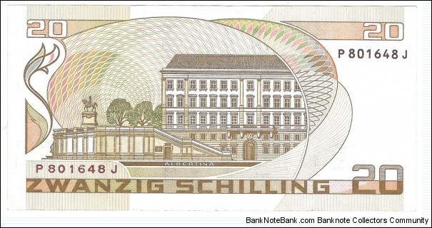 Banknote from Austria year 1986