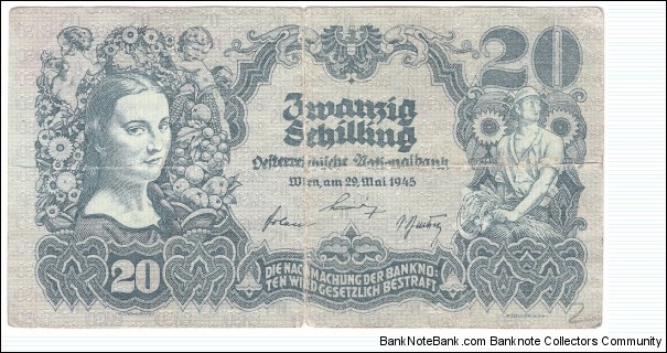 20 Schilling(1945) Banknote