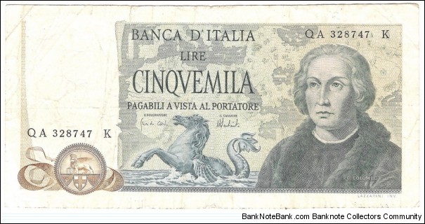 5000 Lire(1969) Banknote