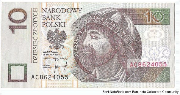 10 Zloty(1994) Banknote