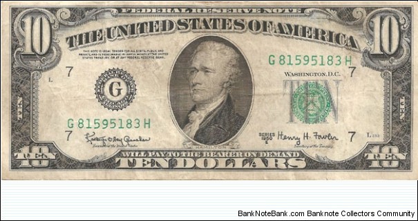 10 Dollars Banknote