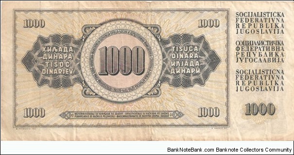 Banknote from Yugoslavia year 1981