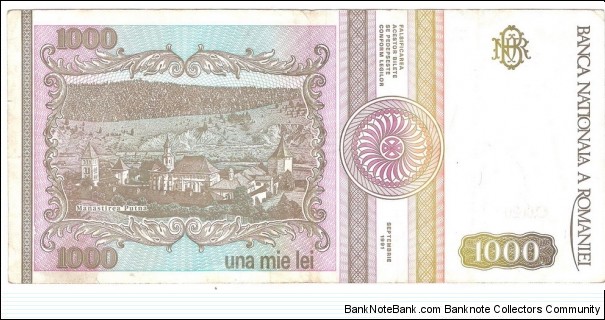 Banknote from Romania year 1991