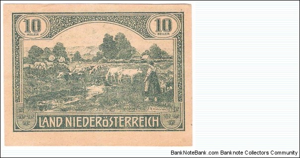 10 Heller(local note 1920) Banknote
