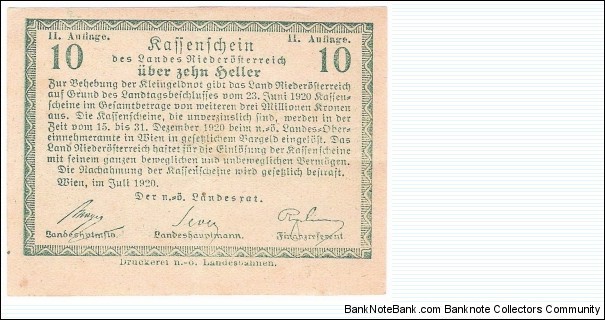 Banknote from Austria year 1920