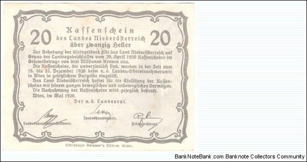 Banknote from Austria year 1920