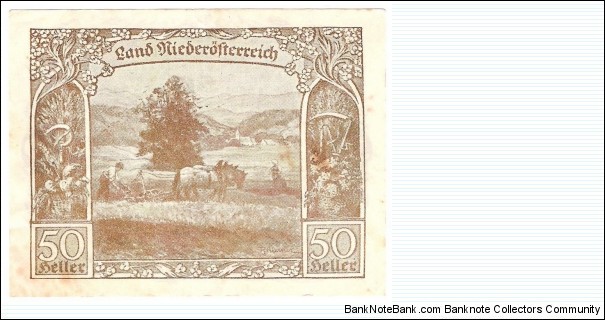 50 Heller(local note 1920) Banknote