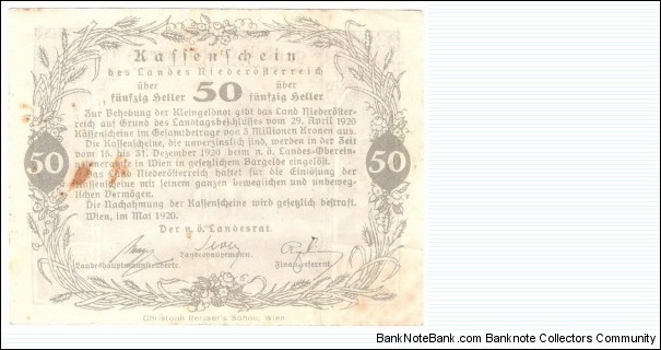 Banknote from Austria year 1920