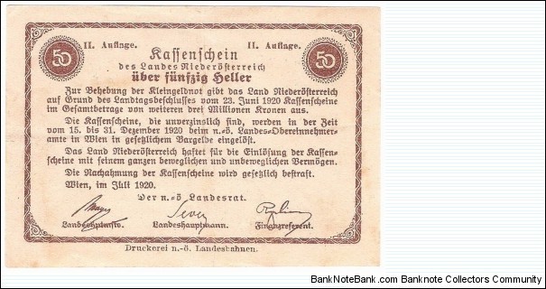 Banknote from Austria year 1920