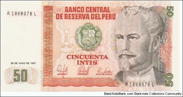 50 Intis Banknote