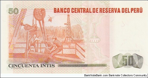 Banknote from Peru year 1987