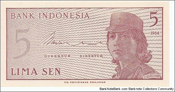 5 Sen Banknote