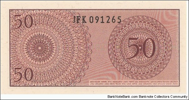 Banknote from Indonesia year 1964