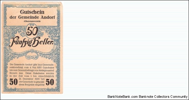 Banknote from Austria year 1920