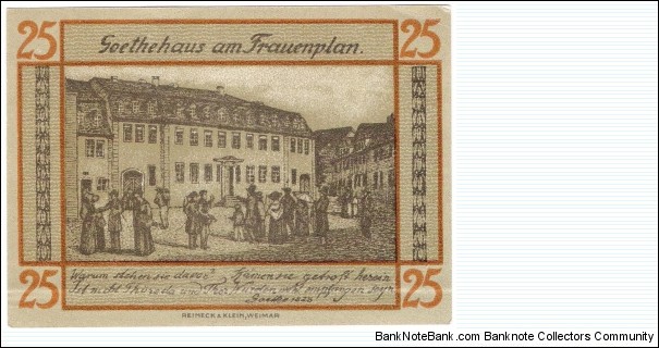 Banknote from Germany year 1921