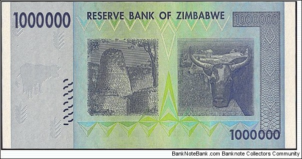 Banknote from Zimbabwe year 2008