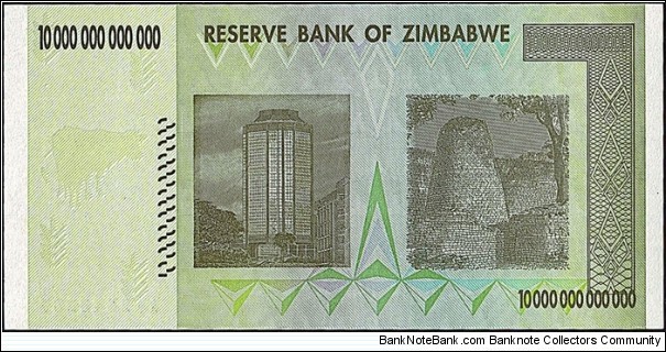 Banknote from Zimbabwe year 2008