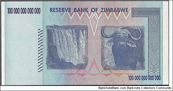 Banknote from Zimbabwe year 2008