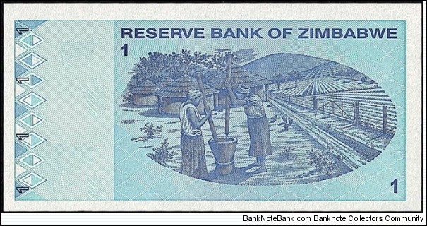 Banknote from Zimbabwe year 2009