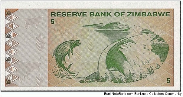 Banknote from Zimbabwe year 2009