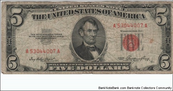 $5 1953 Banknote