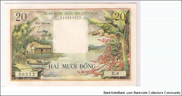 SOUTH VIETNAM-20 DONGS Banknote