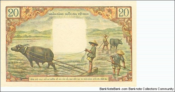 Banknote from Vietnam year 1960