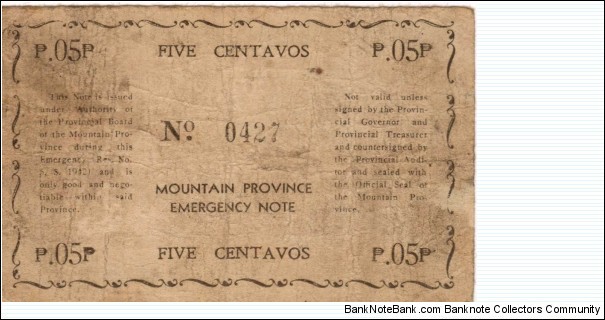 Banknote from Philippines year 1943