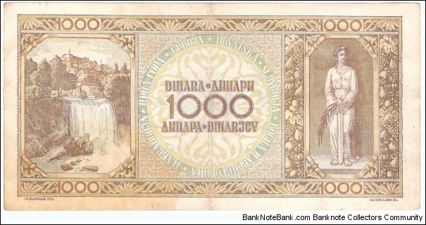 Banknote from Yugoslavia year 1946