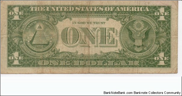 Banknote from USA year 1957