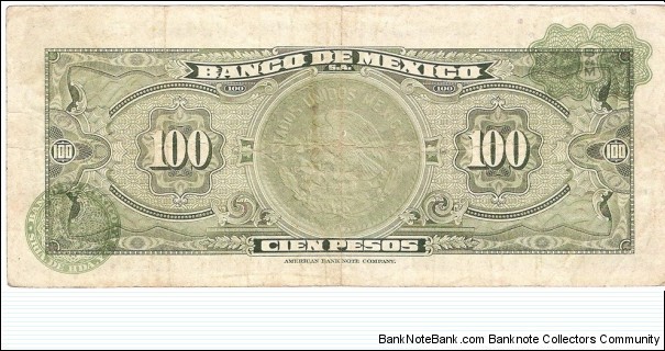 Banknote from Mexico year 1972