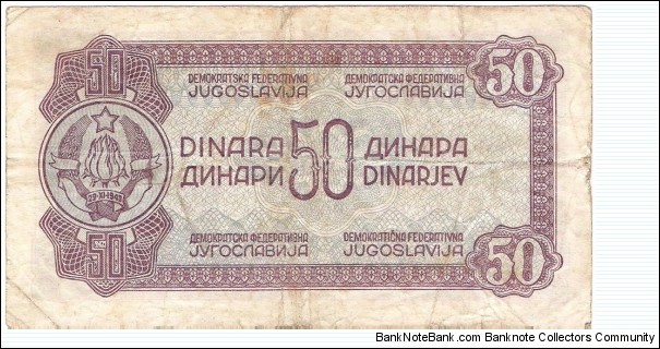 Banknote from Yugoslavia year 1944